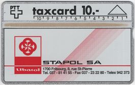 10 CHF STAPOL SA - seltene Kunden Taxcard