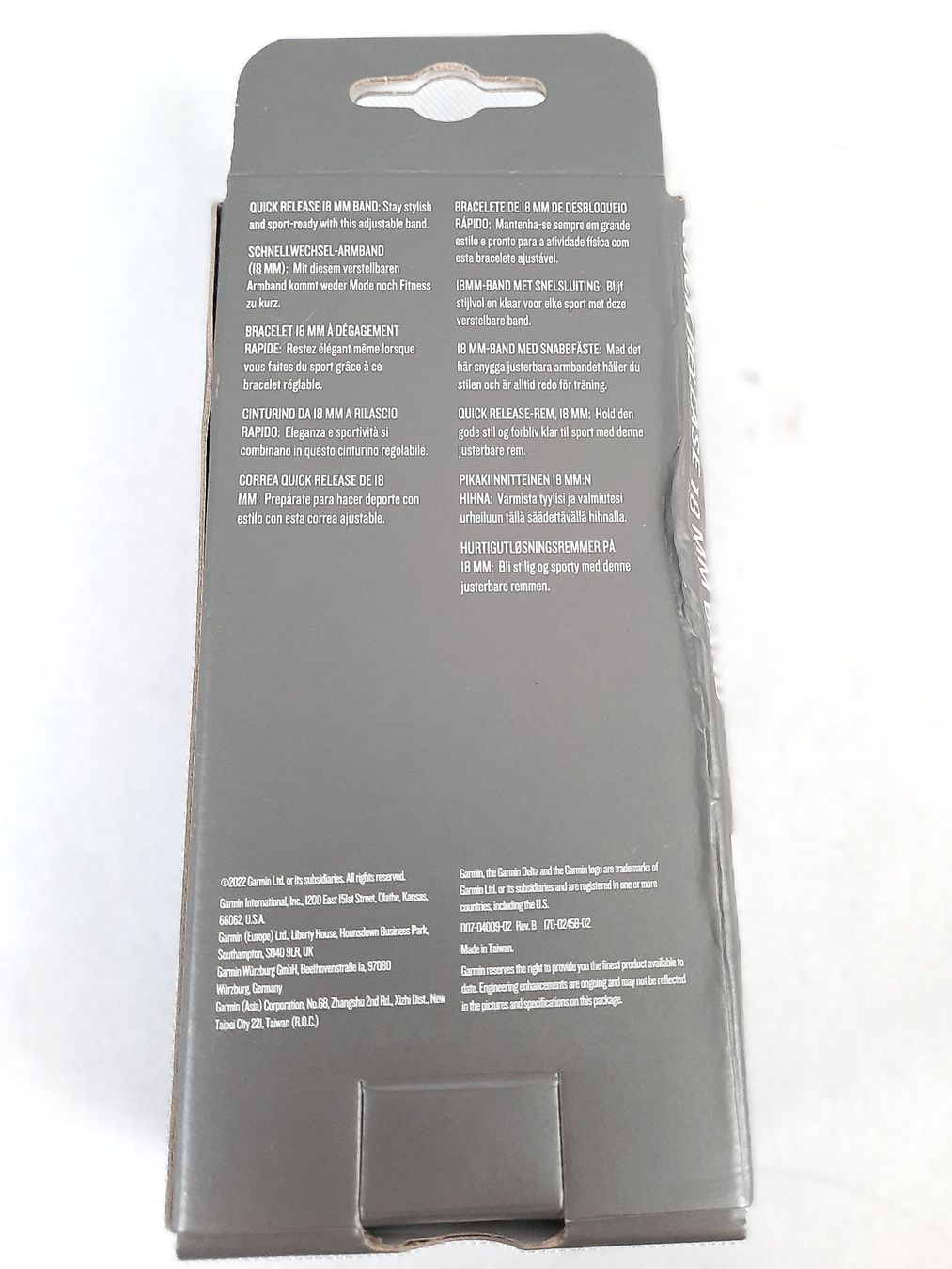 Bracelets: GARMIN Quick Release 18mm Band Mist Gray – Neuf (Voir description) à Beinwil am See par Restwert_Beinwil 6