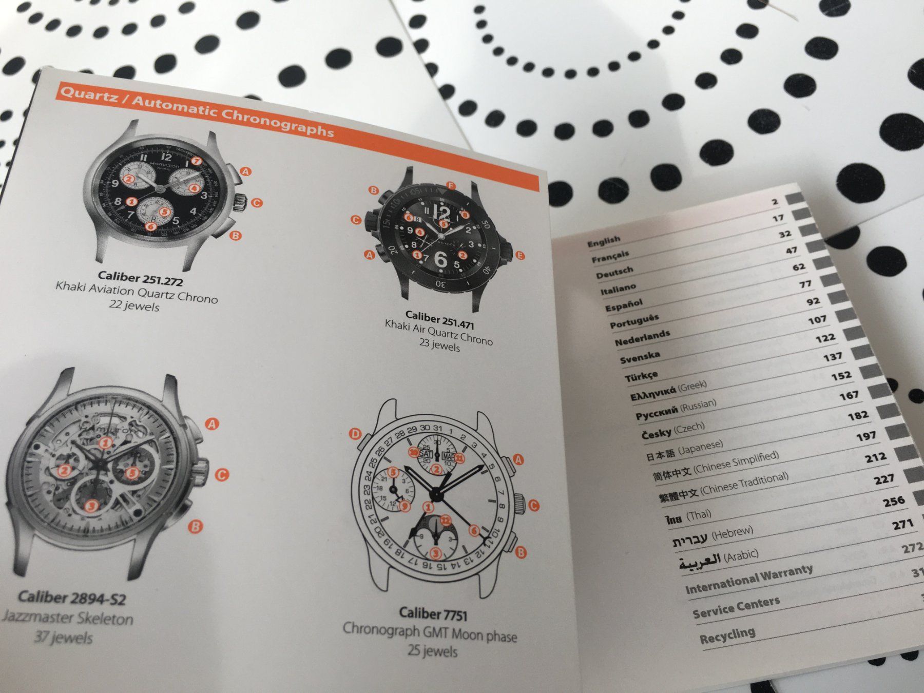 Documenti: HAMILTON ORIGINAL - GENERAL OPERATING INSTRUCTIONS MANUAL ! – Usato da Epalinges venduto da dream-watch 1