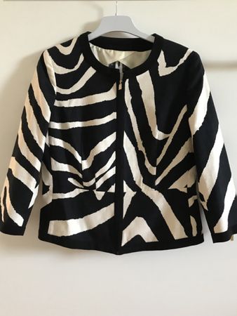Veste Max Mara Studio, imprimé zèbre, taille 40 élégante ✨