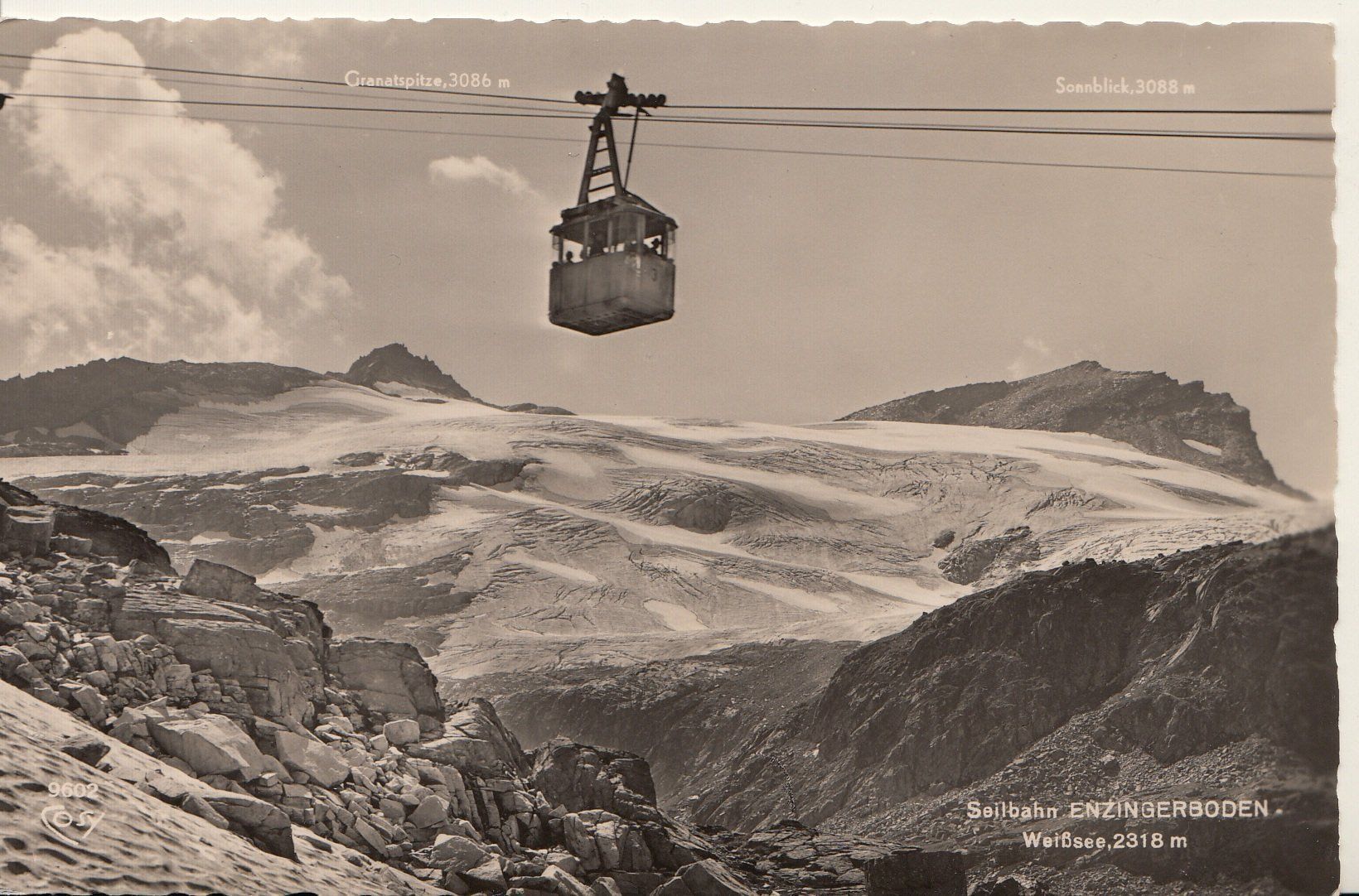 Ansichtskarten: Seilbahn Enzingerboden Weisssee – Gebraucht aus Flaach von Monisoldshop