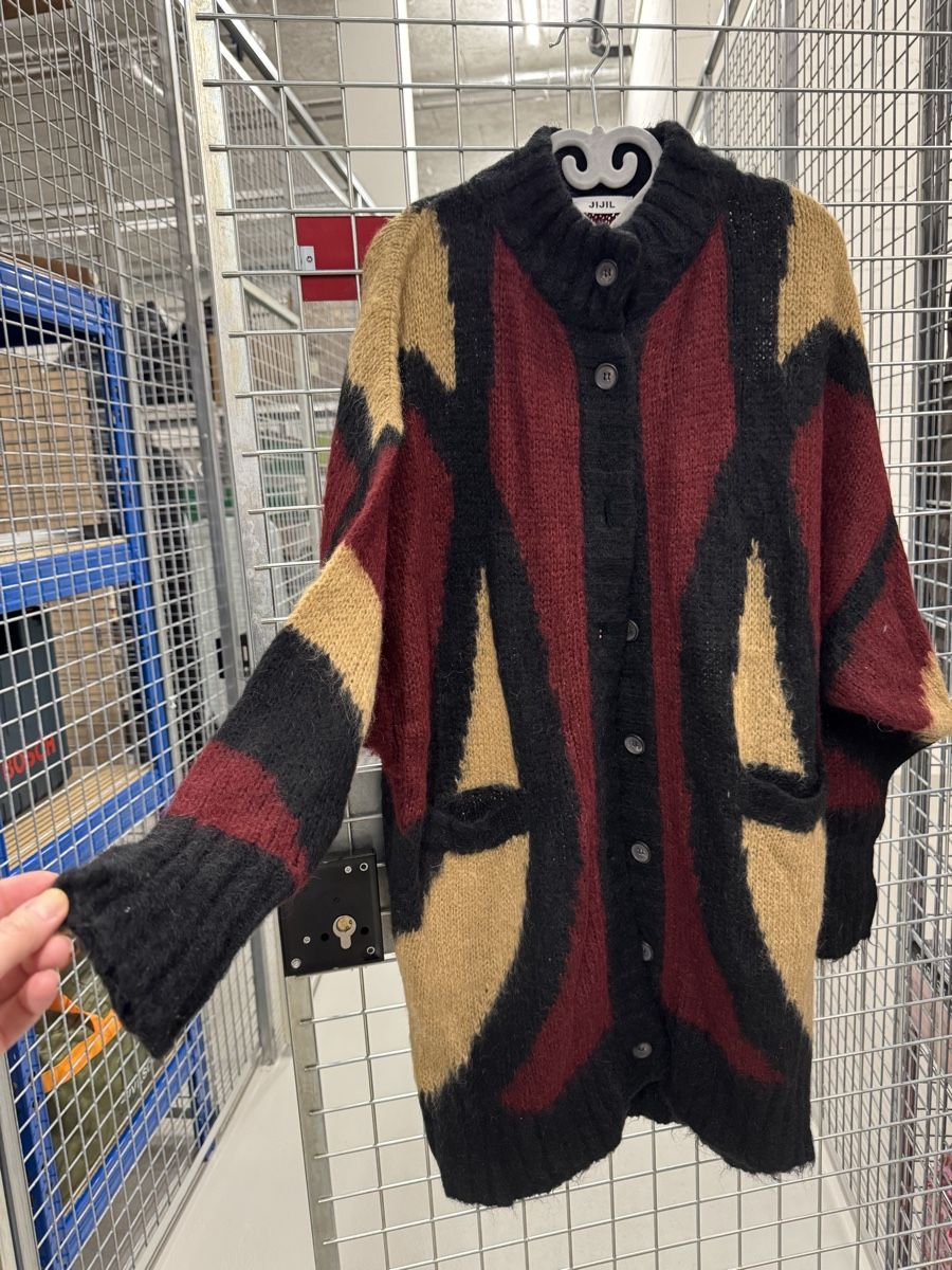 Pullover & Sweatshirts: Colour Block Cardigan Oversized Wool Blend Knitwe – Gebraucht aus Zürich von VittoDS 2