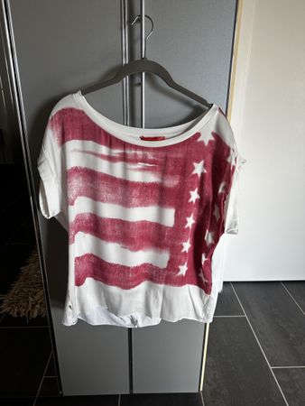 Seiden T-Shirt Manila Grace -  Materialmix -Gr. M
