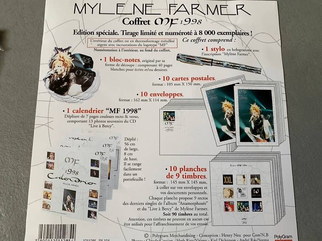 CD: Mylène Farmer - Coffrets Bercy Live Edition Limité – Usato da Bern venduto da lugigon 1
