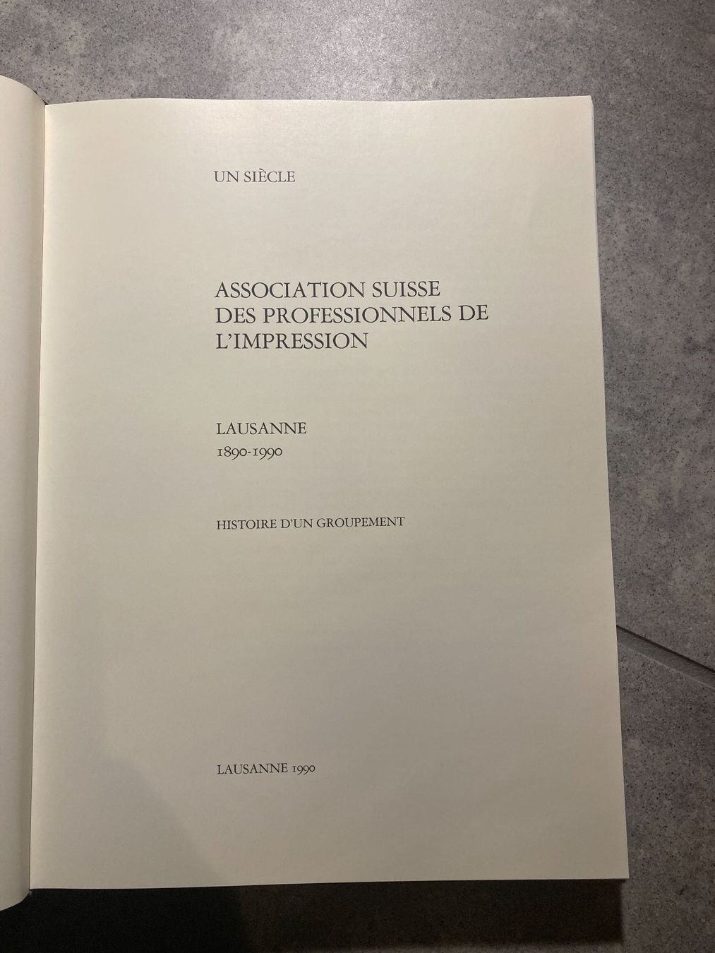 Libri: Association des professionnels de l'impression, Histoire – Usato da Lausanne venduto da Kinga_Shopaholic 1