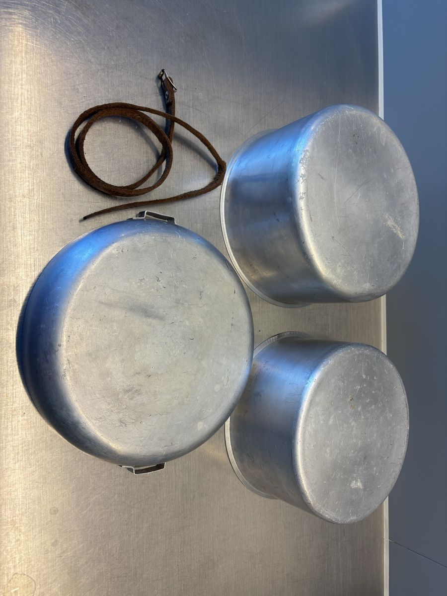 Casseroles: SET 3x TOPFE / RECIPIENT Vintage Camping – D'occasion à Bern par jcmda 2