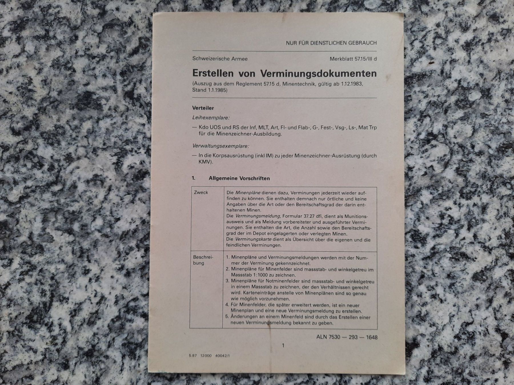 Bücher: Erstellen von Verminungsdokumenten – Gebraucht aus Ruswil von Sammlergeist