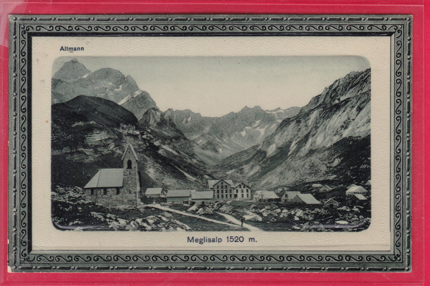 Ansichtskarten: MEGLISALP 1520m, 25.6.1911 – Gebraucht aus Oberrieden von Gebirgsstelze