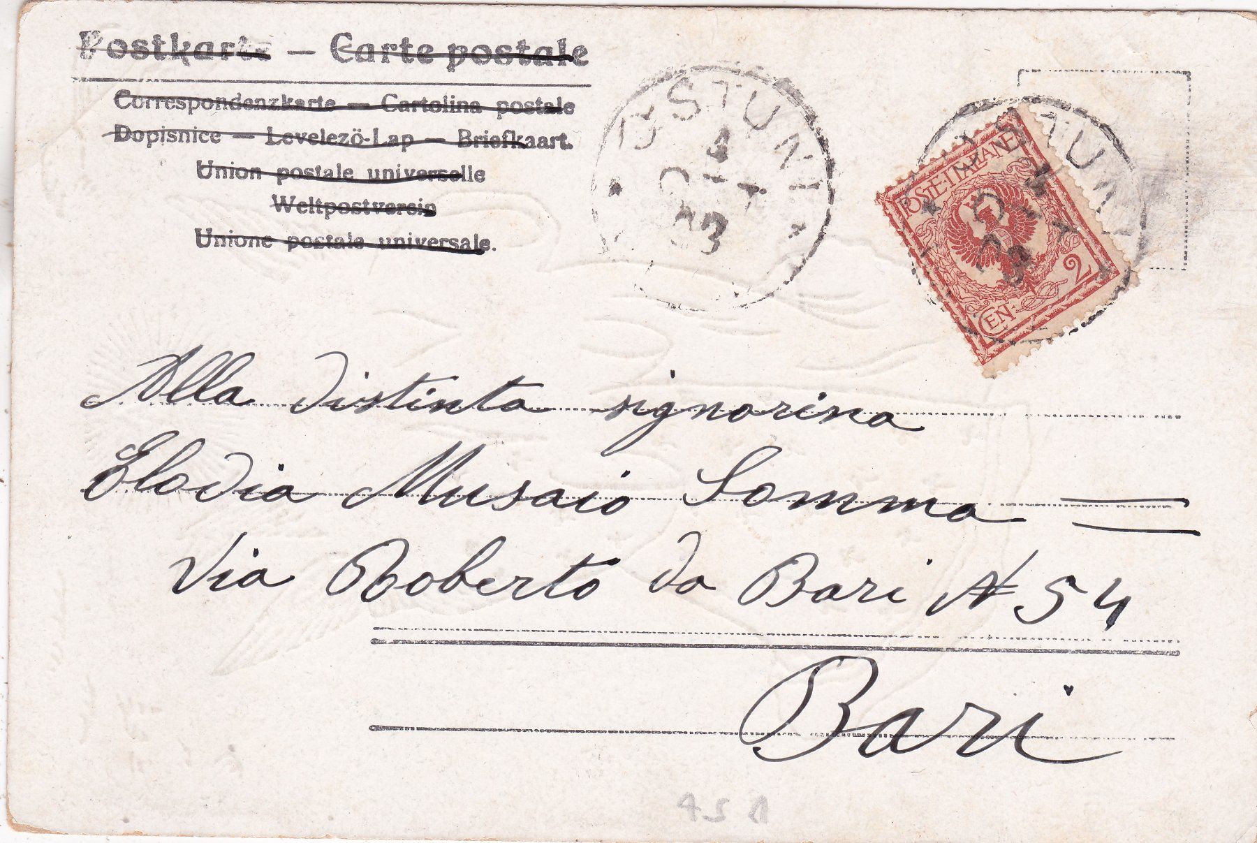 Cartes postales: Italien Kitsch Mädchen Engel Glanz – D'occasion à Herisau par Lisegrat2008 1
