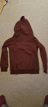 Kapuzen Pulli weinrot Gr. S
