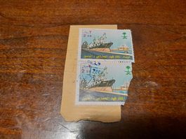 Arabie saoudite 2 timbres bateaux
