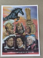 Liberia Briefmarken "Celebrated Monarchs", 6 versch. Motive