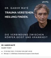 Ticket Dr. Gabor Mate Basel 27.09.2026 Silber Kategorie