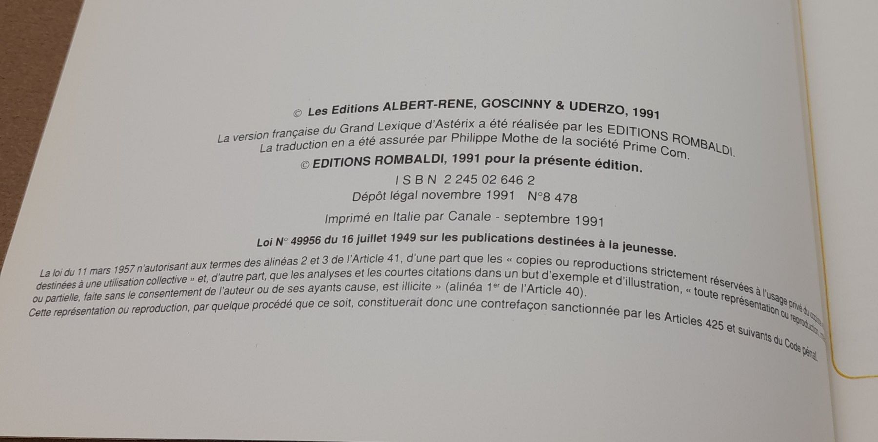 Comics: Astérix Dargaud-Rombaldi Tome 8 édition 1991 – Gebraucht aus St-Sulpice VD von Davyd-a-Doc 5
