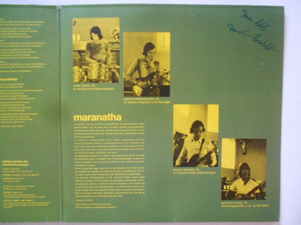 Schallplatten: MARANATHA – Gebraucht aus Bex von Giorgiob 2