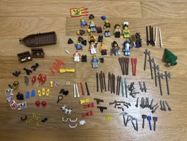 Vintage Lego Konvolut Piraten Figuren Zubehör gemischt