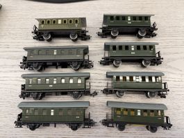 Märklin 8x Personenwagen / Donnerbüchsen