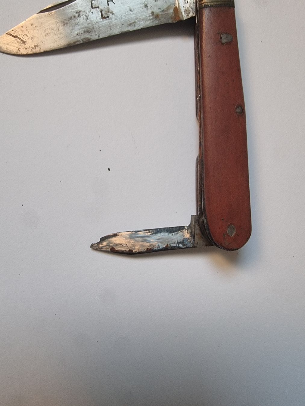 Taschenmesser: Altes  Sackmesser mit Etui – Gebraucht aus Olten von Mezopotamya 6