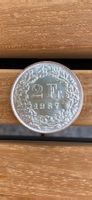 2 Franken Silbermünze Jahrgang 1967