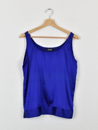 Seidentop, blau, Gr.38/40