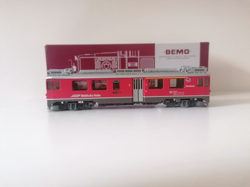 Bemo Modelleisenbahnen: Bemo 1369 107 RhB ABe 4/4 Nr. 55 Digital Sound – Gebraucht aus Viganello von Calanda747 5