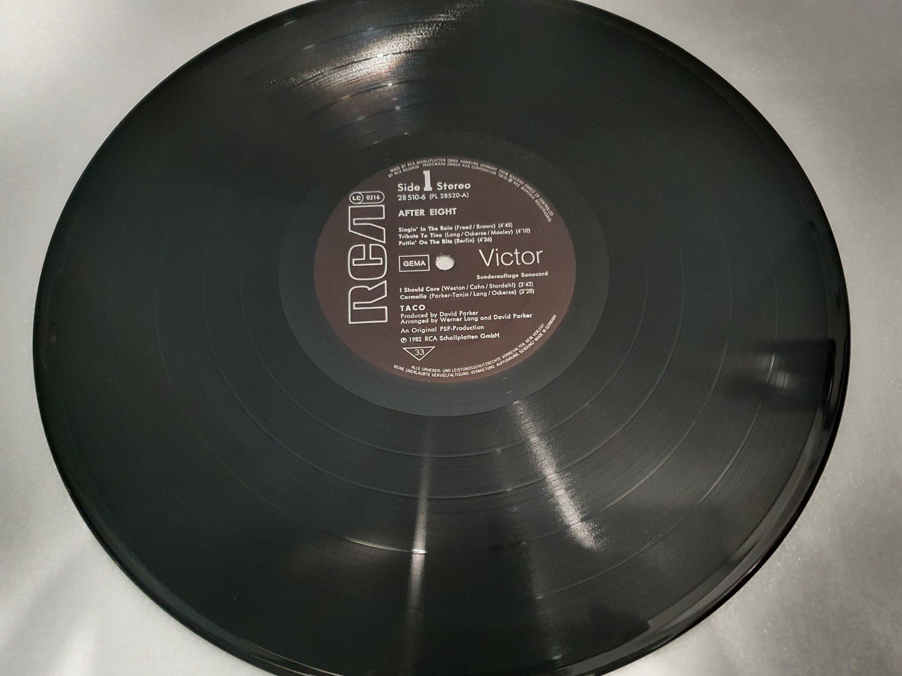 Dischi in vinile: Taco – After Eight – Usato da Uster venduto da Vinyl-Leidenschaft 2