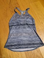 Nike Sport Top mit integriertem BH, Grau, Grösse M
