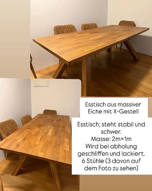Tavoli: Esstisch mit 6 Stühle – Usato da Bern venduto da spa_c2k7