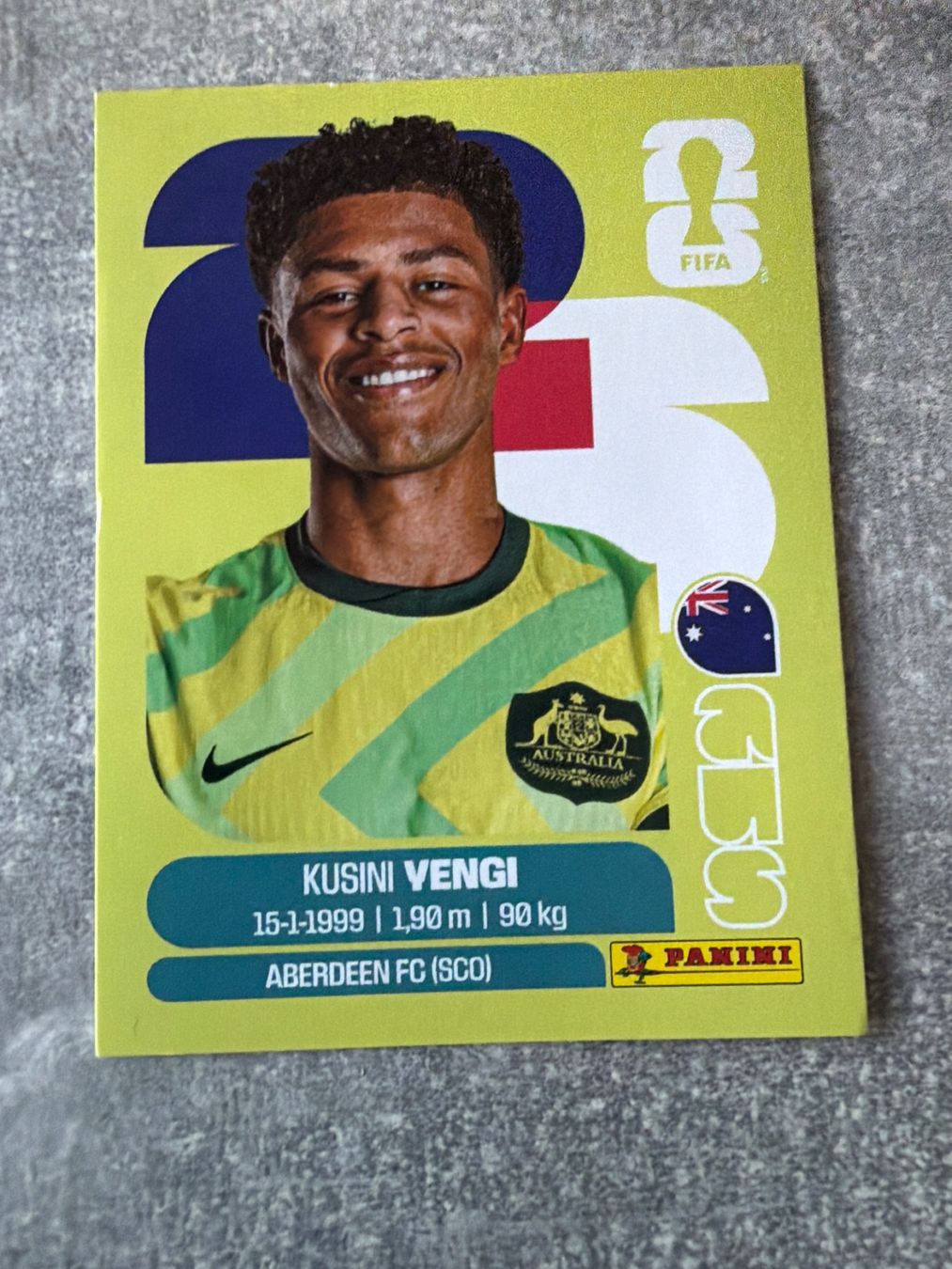 Panini Carte collezionabili: Panini  Kusini Vengi AUS 18 – Usato da Pfeffingen venduto da Fantasy1971