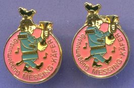 2 Pins  Guggemussig  MESSING-KÄFER