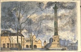 Roger Forissier 1924-2003, Lithografie auf Japanpapier