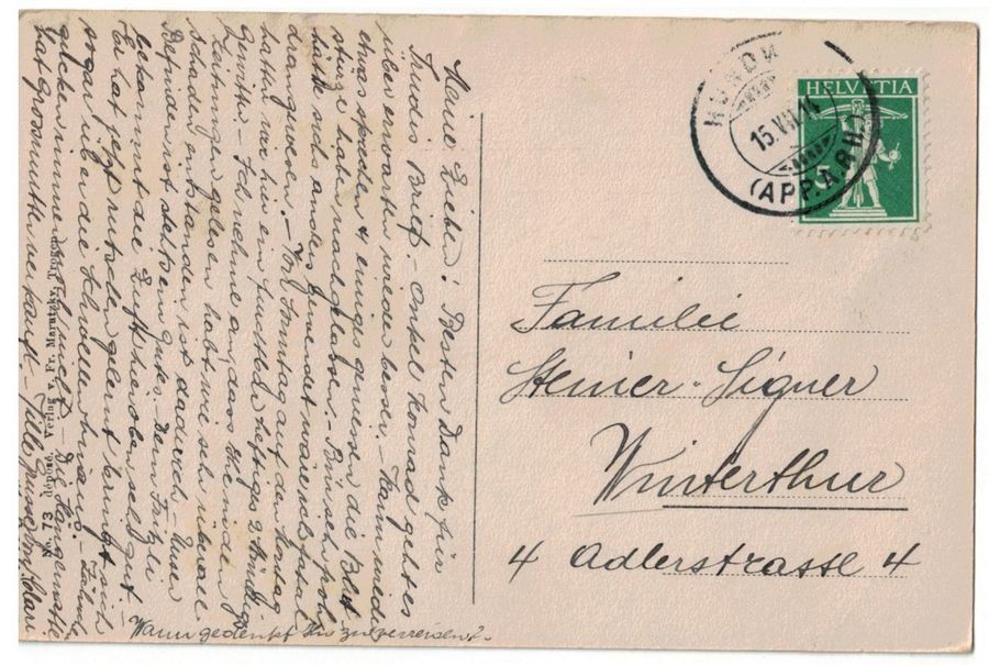 Cartoline postali: Hundwil, gelaufen 1914 – Usato da Frauenfeld venduto da POML 1