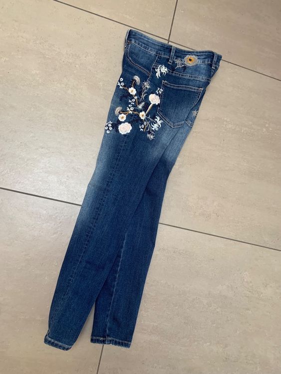 Bestickte Boho  Stretchjeans 3