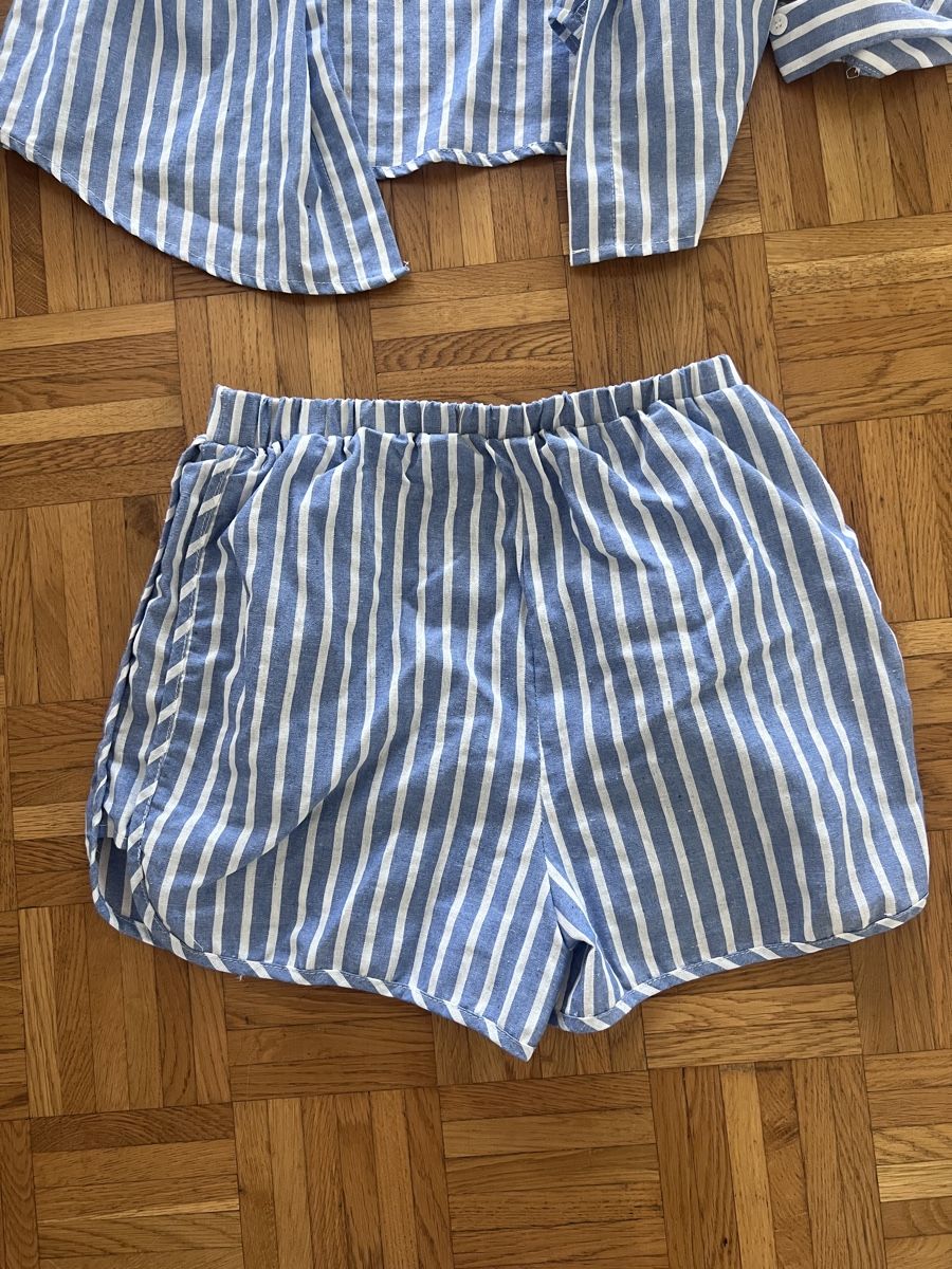 Camicette: Sommer Set, blau/weiss gestreift, Grösse S – Usato da Neuenhof venduto da UrbanBags 1