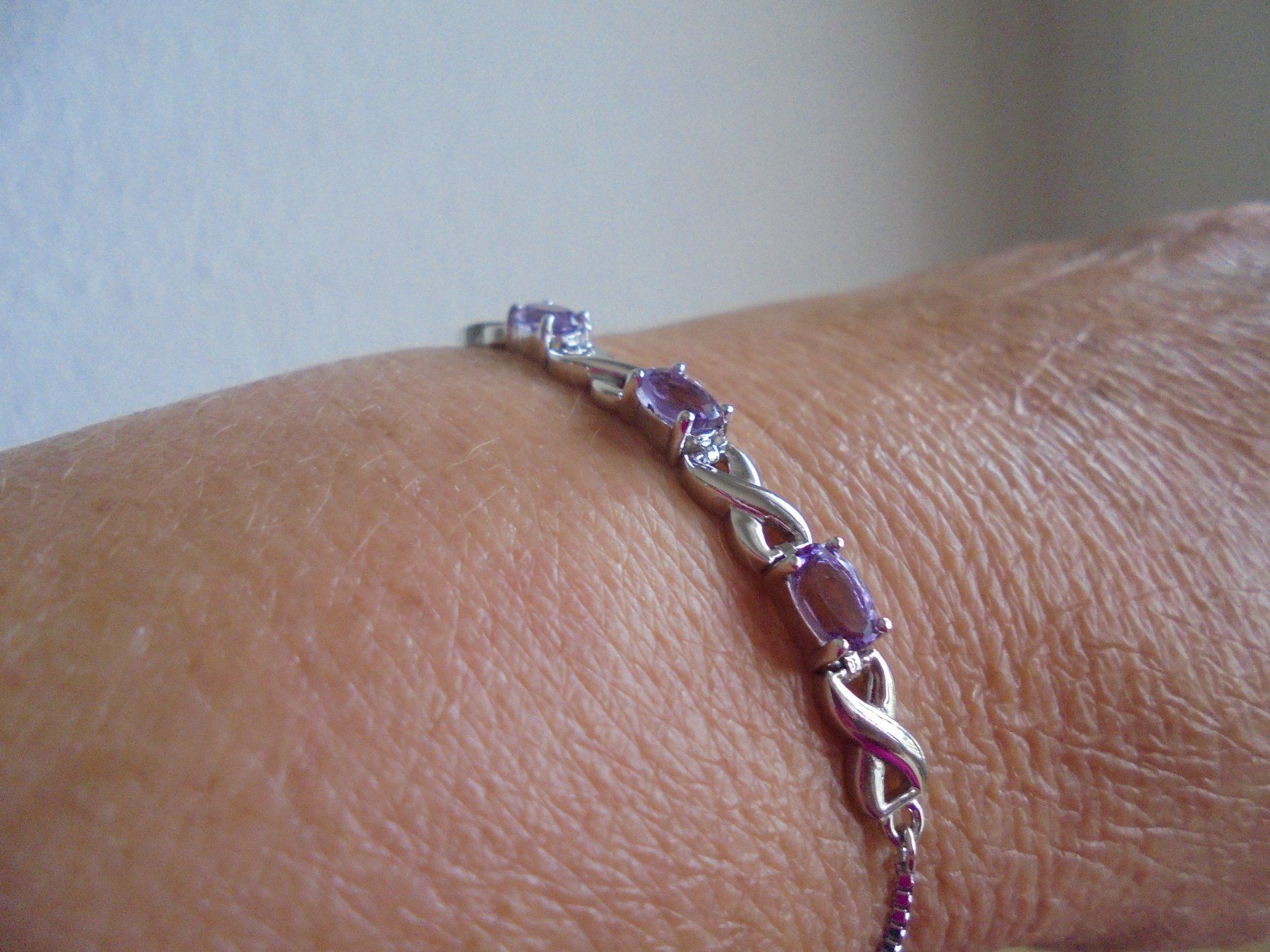 Bracciali & Braccialetti: Echtschmuck: Silberarmband 925er mit Amethyst – Nuovo (secondo la descrizione) da Zuchwil venduto da maumauchi 6
