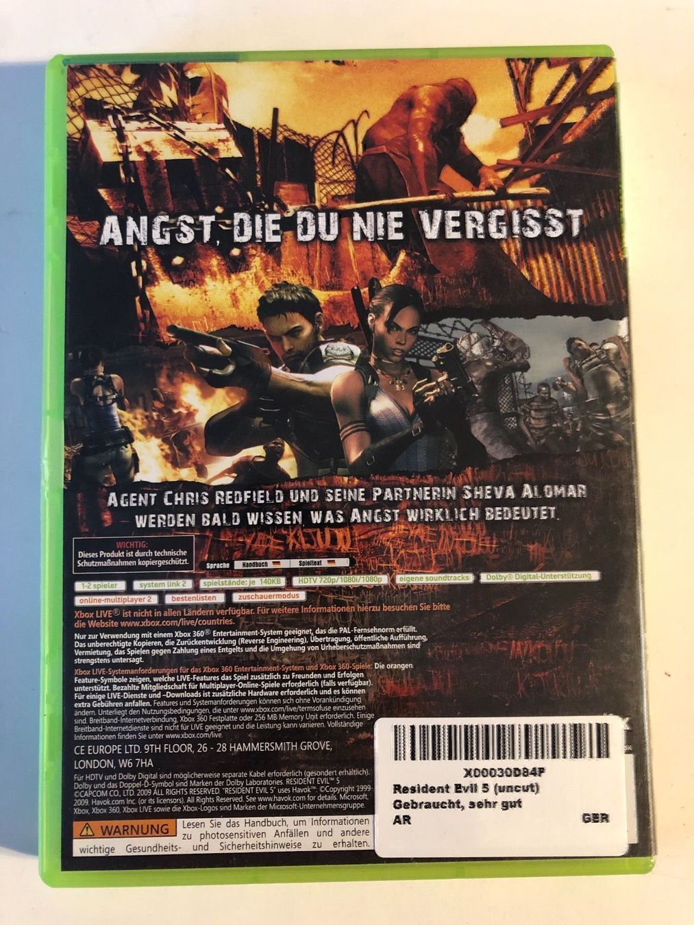 Microsoft Spiele: Resident Evil 5 für Xbox 360 – Gebraucht aus Kestenholz von Mad18 1