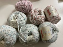 7 X WOLLE KATIA  BABY TWEED