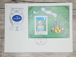 CL05 Enveloppe + Timbre Turks Caicos 1977