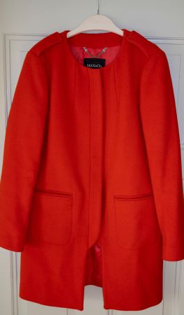 SPRING SALE: Max & Co, roter Wollmantel, Gr. M