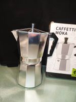12-Tassen-Kaffeekanne aus Aluminium –Neu, Originalverpackung