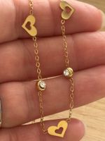Luxus Elegante Edelsthal Kette Farbe : Gold