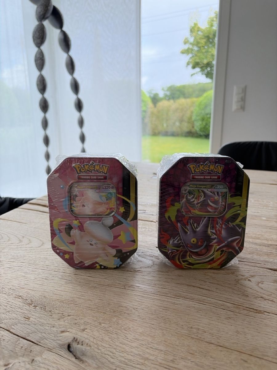 Pokémon Carte collezionabili: Mega Gengar/Clefable ex Tin Box EN – Nuovo e nell'imballaggio originale da Hettlingen venduto da SanCor7206