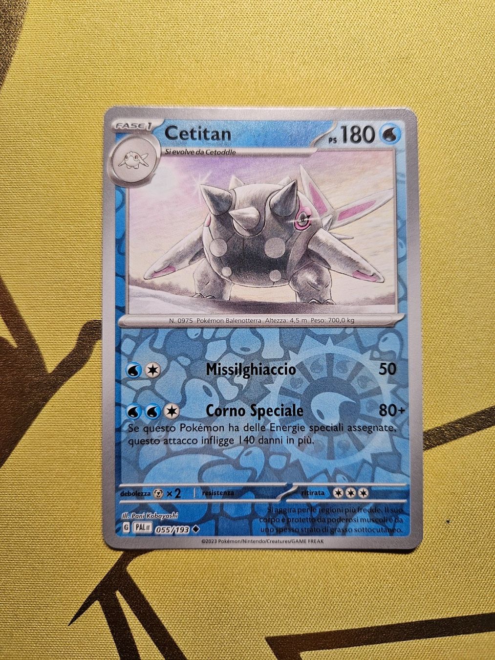 Pokémon Sammelbilder & Trading cards: Paldea Evolved - Cetitan – Gebraucht aus Bellinzona von Pokemarco
