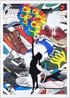 Death NYC Ltd Pop Art Druck " Sneakers Banksy Balloon Girl