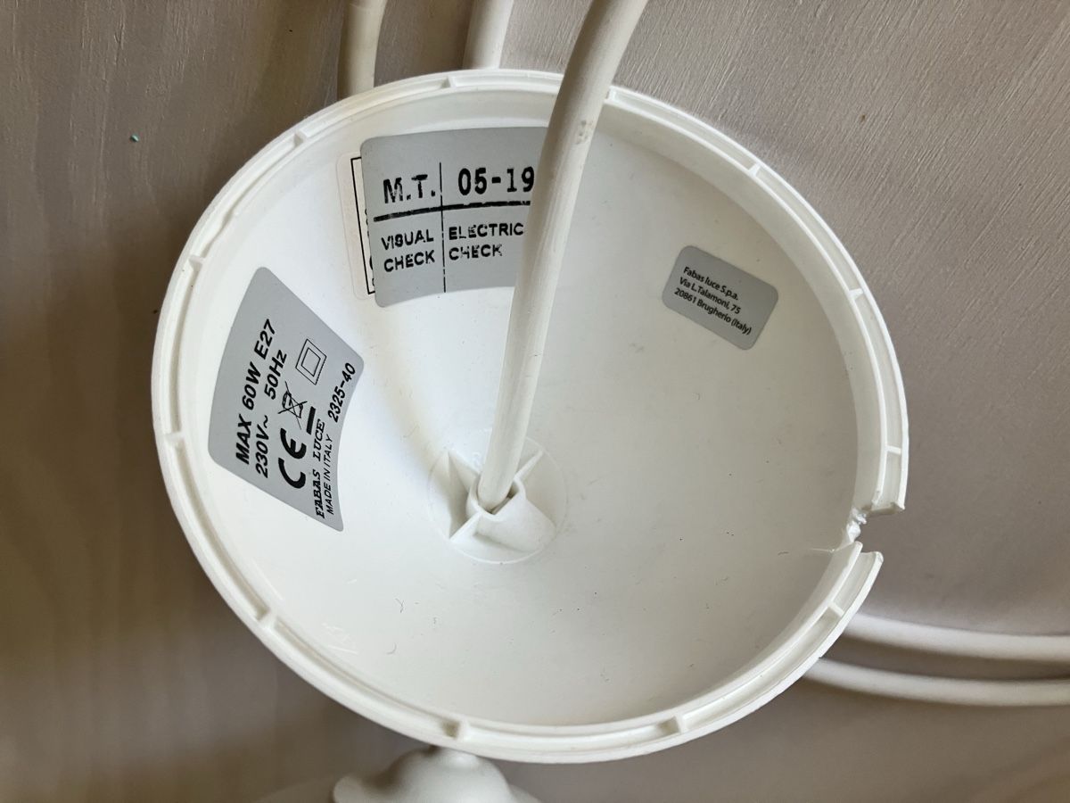 Lampes: Pendelleuchte Fabas Luce Glas weiss E27 – D'occasion à Liestal par Denise12345 3