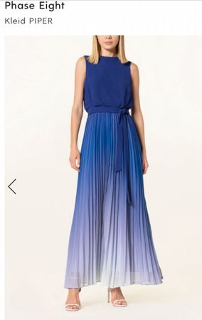 Phase Eight blaues Sommerkleid mit Farbverlauf👗 Grösse 42