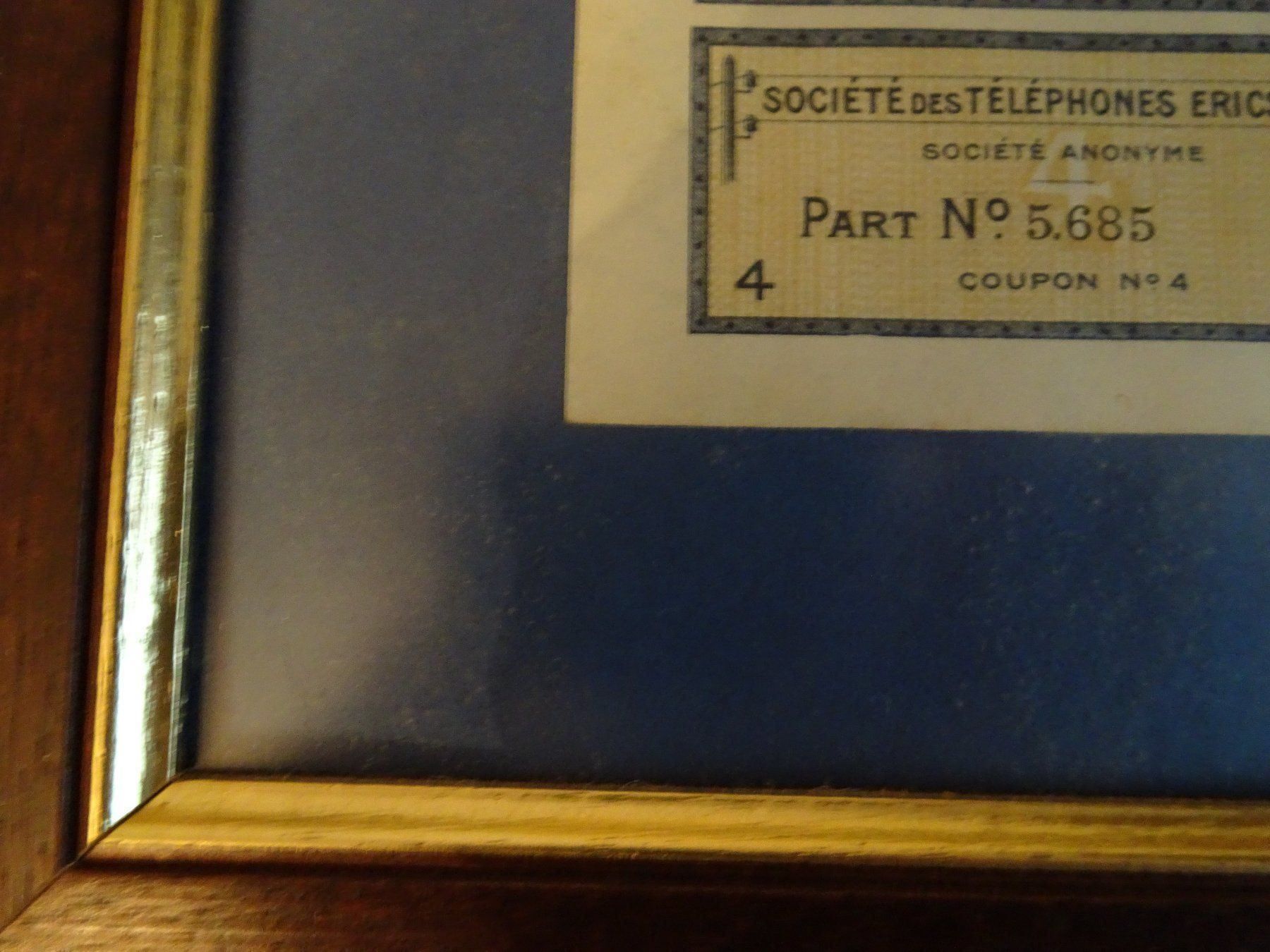 Telefoni: Historische Aktie Telefon Ericsson 1911 – Usato da Vitznau venduto da Mina60 1