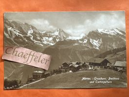 Postkarte 1920 Mürren Grosshorn Breithorn und Tschingelhorn 