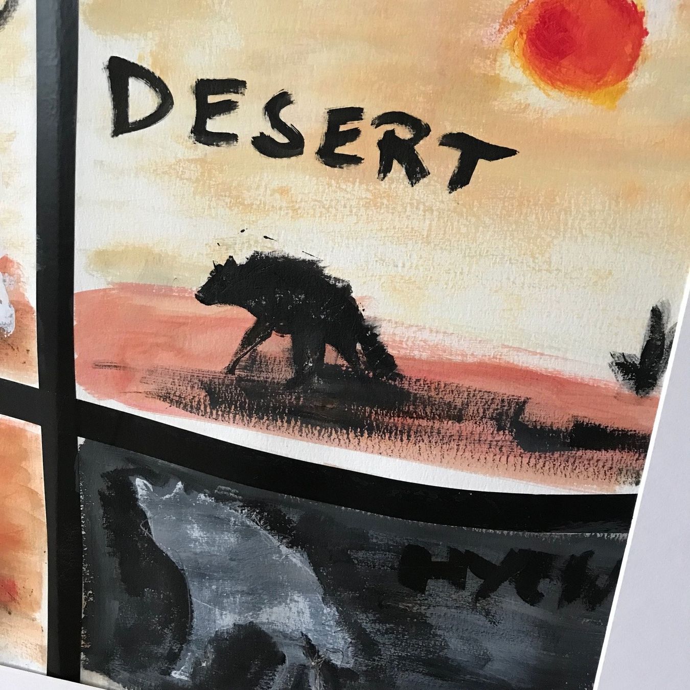 Gemälde: Hyenas Moderne Kunst Wüste Expressionismus Acryl Bammert – Neu (gemäss Beschreibung) aus St. Niklausen LU von Stefan_Bammert_Art 1