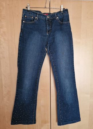 ❣️BLAUE JEANS MIT STRASS, GR COLLECTION,GR.36, 10/27, STRECH